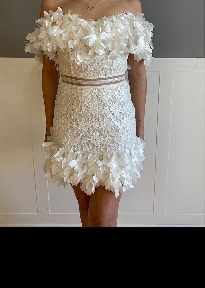 Raisa Vanessa beyaz elbise - Görsel 2