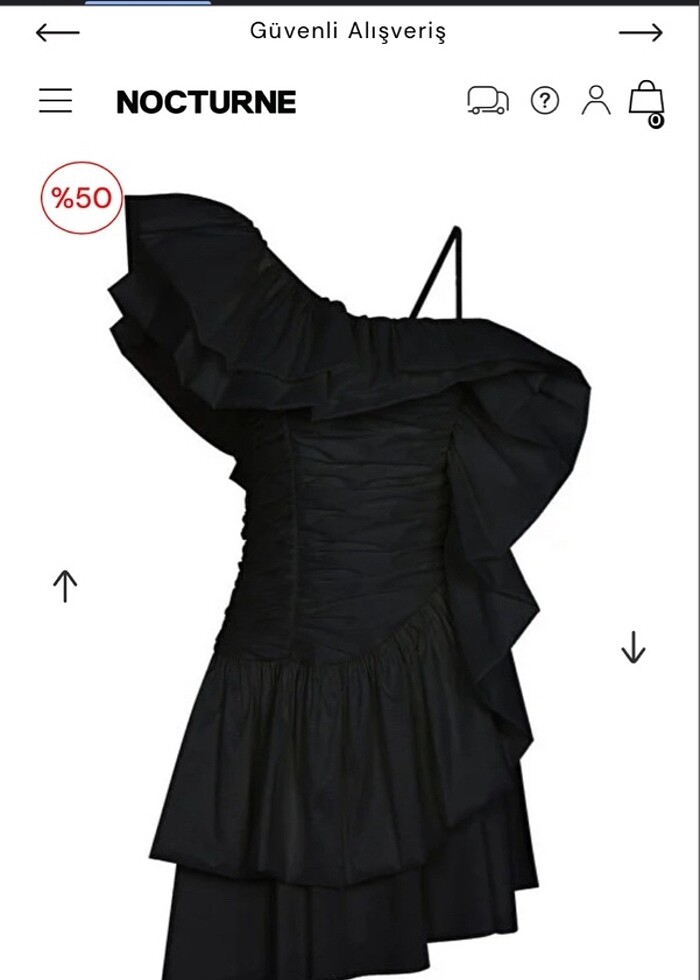 Nocturne elbise - Görsel 3