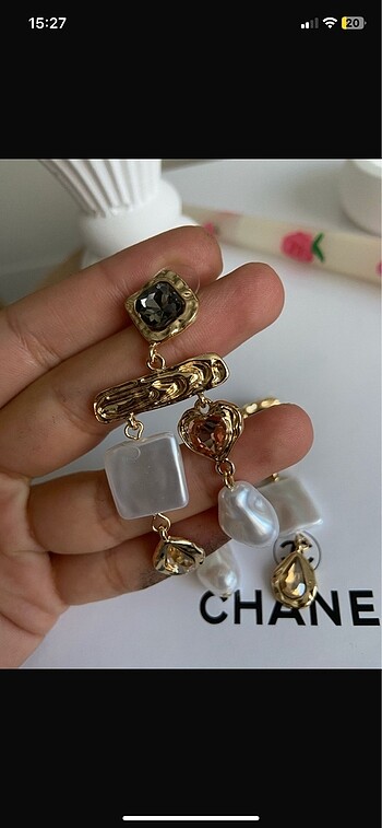 Sallantılı vip küpe. - Görsel 2