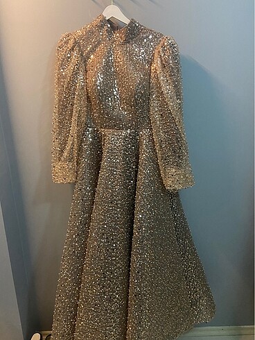 Özel dikim tesettür elbise - Görsel 2