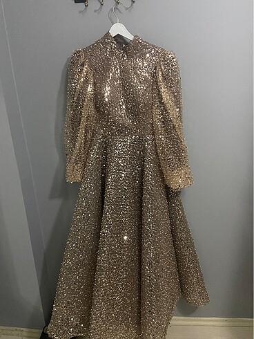 Özel dikim tesettür elbise - Görsel 6