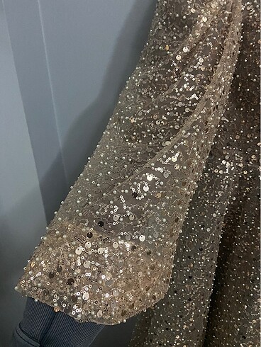 Özel dikim tesettür elbise - Görsel 7