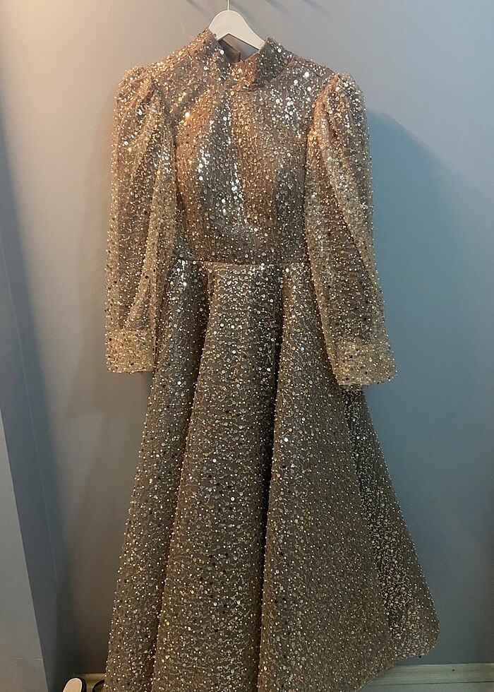 Özel dikim tesettür elbise - Görsel 2