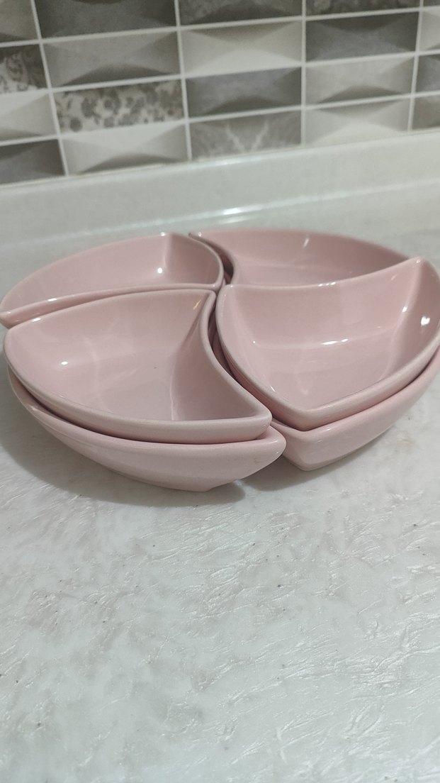 Arna Seramik Puzzle 6 Parça Servis Tabağı Seti - Görsel 5