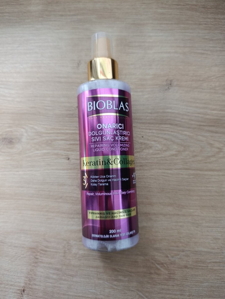 Bioblas Keratin & Collagen Onarıcı Saç Kremi 200 ml - Görsel 2