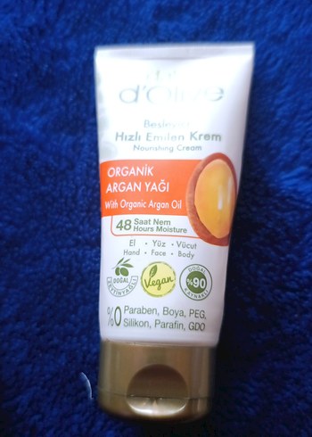 Organik Argan Yağlı El Kremi d'Olive - Görsel 2