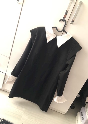 Gömlek Detaylı Kumaş Elbise - Görsel 3