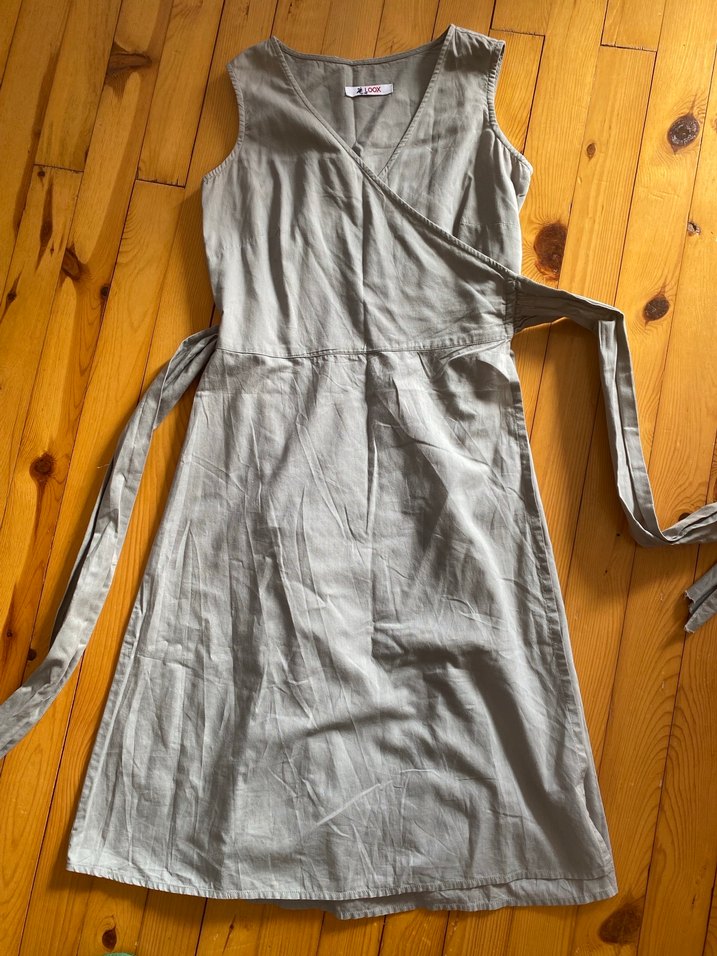 Haki kadın elbise - Görsel 3