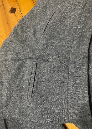 Gri Kadın Düğmeli Kumaş Pantolon - Görsel 6