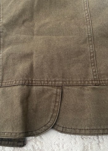 Kadın  Fermuarlı haki/ Kahverengi Ceket - Görsel 5