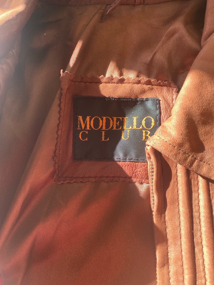 Gerçek Deri Kahverengi Vintage Kemerli Kadın Ceket - Görsel 5