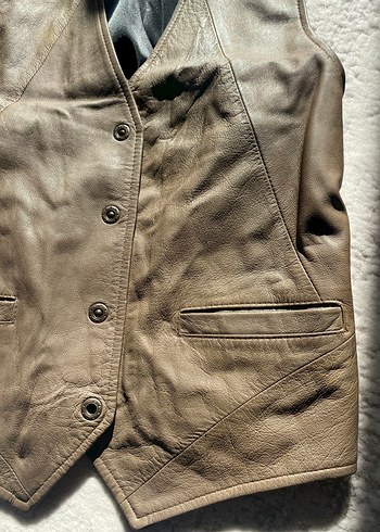 Gerçek deri yelek - Görsel 7