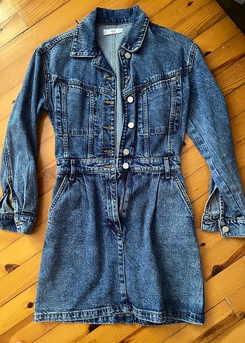 xs Beden Mango Denim Elbise