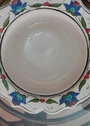 Turkuaz Çiçek Desenli Geleneksel Şekerlik - Görsel 3