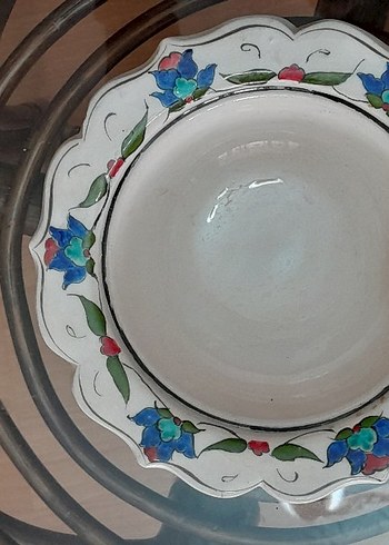 Turkuaz Çiçek Desenli Geleneksel Şekerlik - Görsel 2