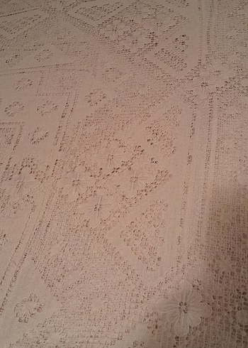 Bej Dantel Yatak Örtüsü - Görsel 2