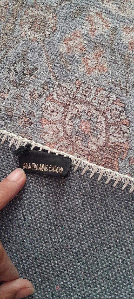 Bohem Gri Desenli Halı - Görsel 2