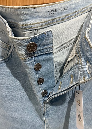 Kadın Mavi Denim Şort 34 Beden - Görsel 5