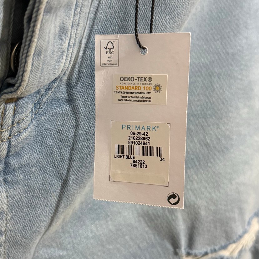 Kadın Mavi Denim Şort 34 Beden - Görsel 4