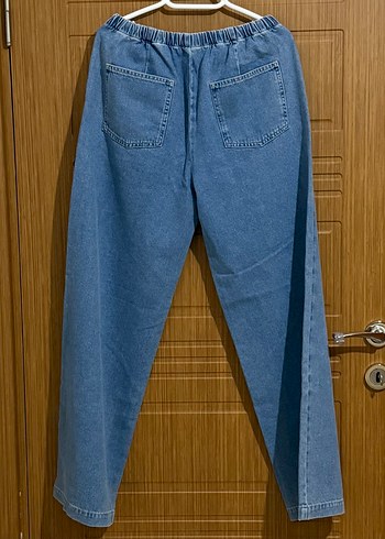 Mavi Bol Kesim Kadın Denim Pantolon - Görsel 2