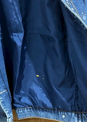 Payet İşlemeli Mavi Denim Ceket - Görsel 3