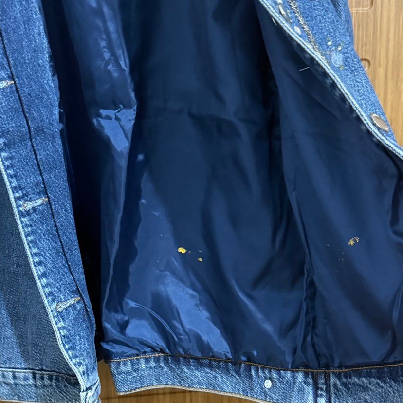 Payet İşlemeli Mavi Denim Ceket - Görsel 3