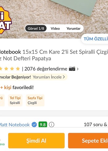 Matt Notebook 2'li Not Defteri - Görsel 2