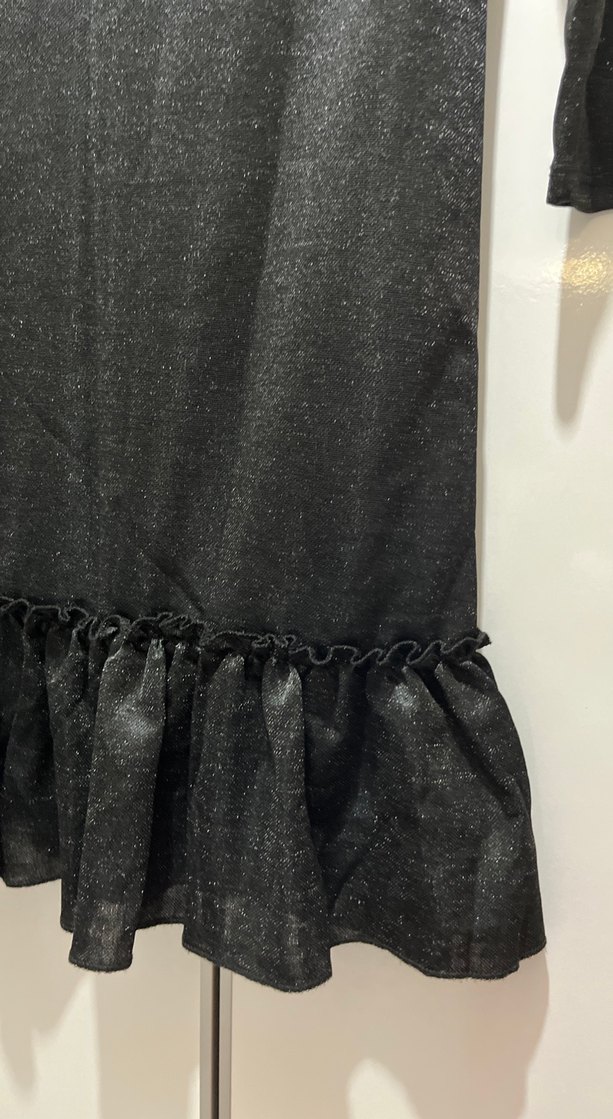 Uzun Kollu Siyah Kadın Triko Elbise - Görsel 3