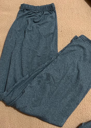 Düğmeli Gri kadın pijama - Görsel 4