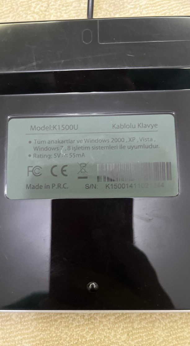 Casper Siyah Kablolu Klavye - Görsel 4