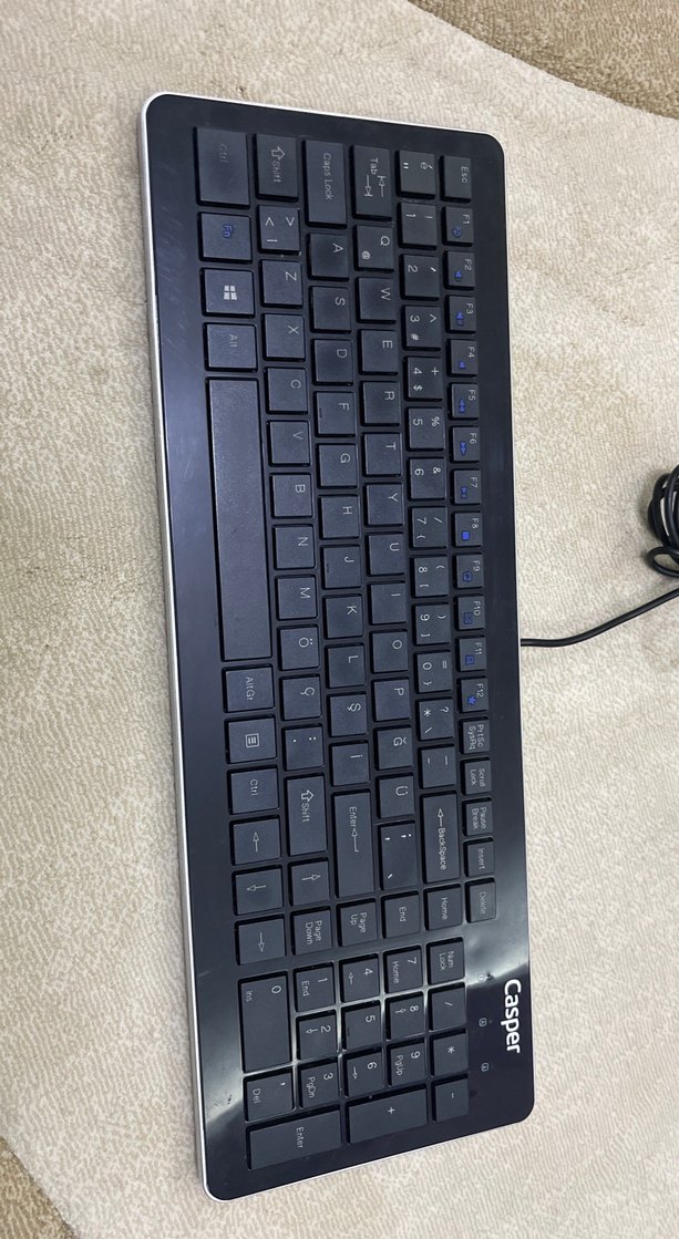 Casper Siyah Kablolu Klavye - Görsel 2