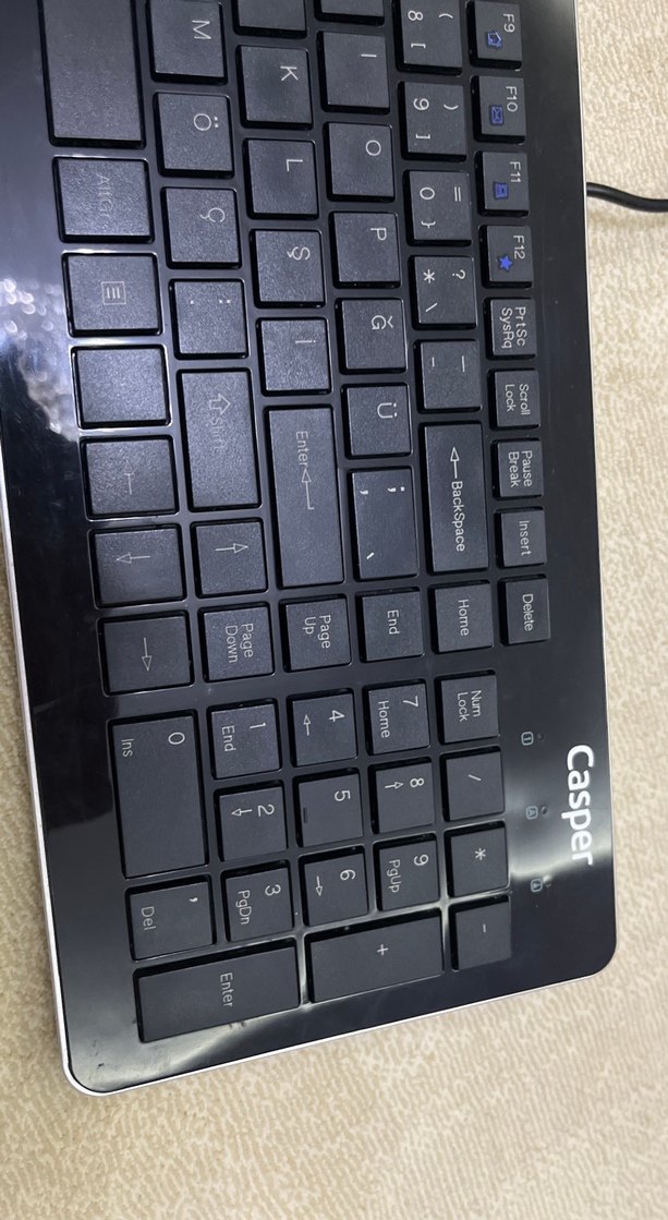 Casper Siyah Kablolu Klavye - Görsel 3