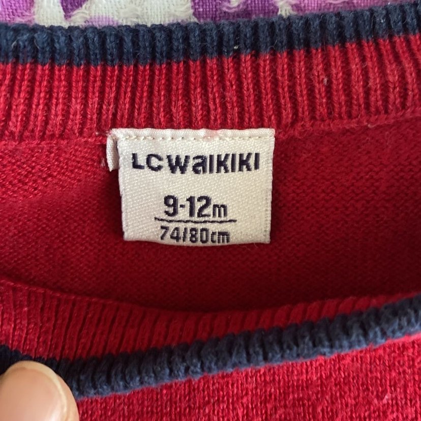 Bordo Erkek Çocuk Triko kazak - Görsel 2