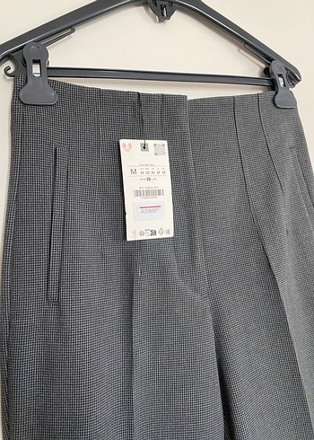 m Beden gri Renk Gri Regular Fit Keten Kumaş Pantolon