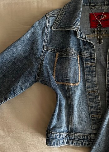 Y2k Vintage Denim Kadın Ceket - Görsel 2