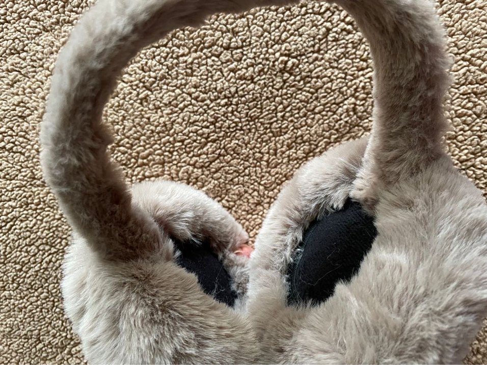 Bej Y2k Termal Peluş Kulaklık - Görsel 2