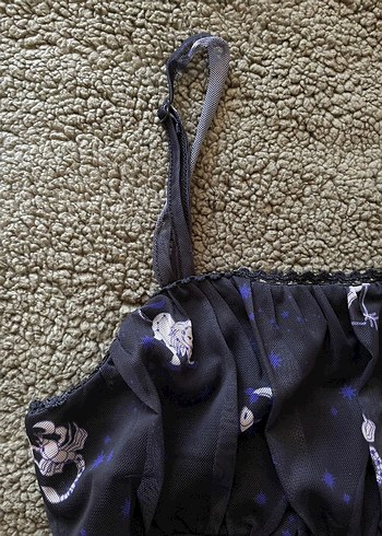 Zodyak desenli y2k tül elbise - Görsel 5