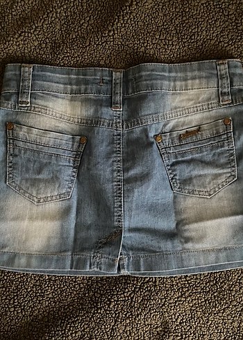 taşlı fermuar detaylı y2k etek - Görsel 3