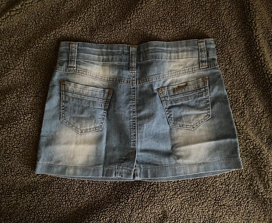 taşlı fermuar detaylı y2k etek - Görsel 3