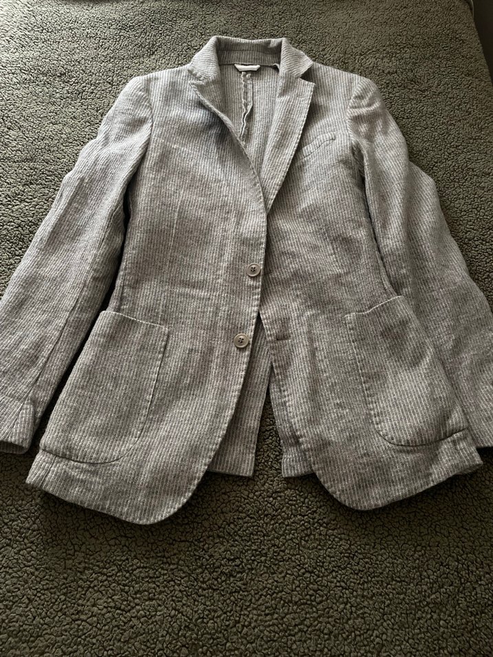 Y2k Kadın Keten Blazer Ceket - Görsel 2