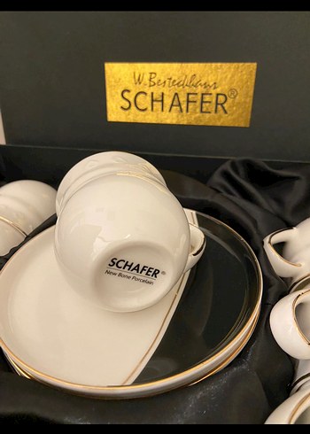 Schafer SCHAFER Beyaz Porselen Kahve Fincan Takımı