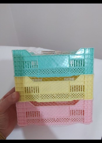 Diğer Pastel Renkli Çok Amaçlı Dolap Düzenleyici Kutular