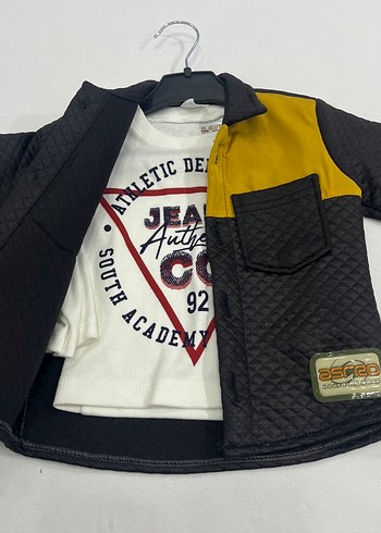 Siyah Erkek Çocuk Düğmeli Street Wear Ceket İmalathaneden - Görsel 2