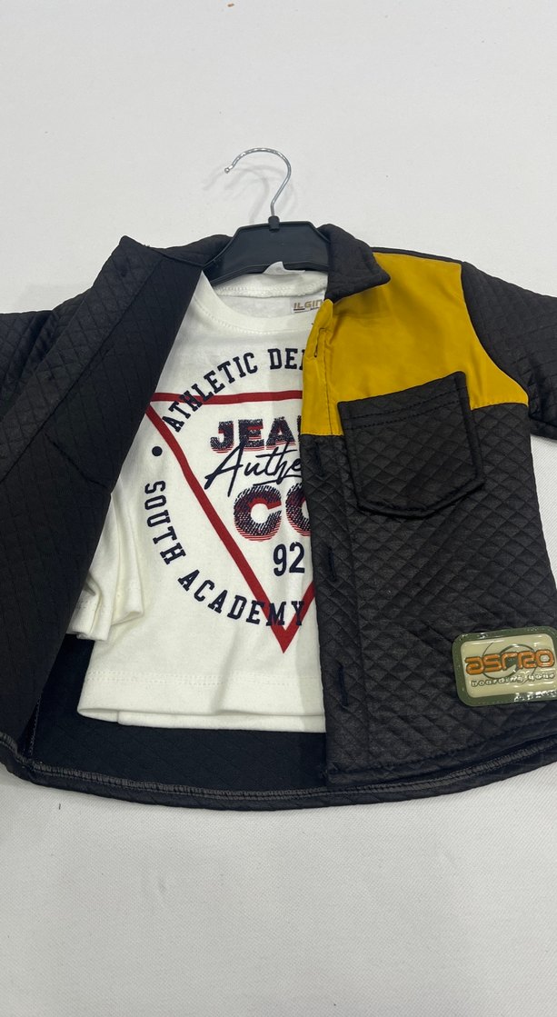 Siyah Erkek Çocuk Düğmeli Street Wear Ceket İmalathaneden - Görsel 2