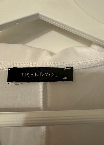 Trendyol & Milla Düğmeli Midi Beyaz-Siyah Günlük ve Ofis Elbisesi
