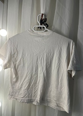 Beyaz Baskılı Kadın Kolsuz Tişört - Görsel 2