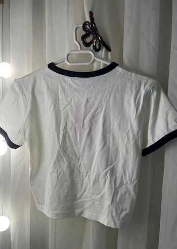 Baskılı Beyaz Kısa Kollu Rock Punk Tişört - Görsel 2