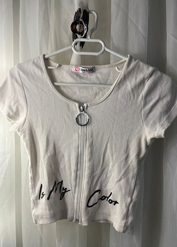 Kadın V Yaka Kısa Kollu Keten Gömlek - Görsel 2