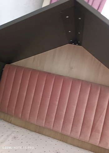 Pembe ve Gri Çocuk yatak başlığı İstikbal marka - Görsel 2