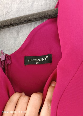 Pembe V Yakalı Midi Abiye Elbise - Görsel 3